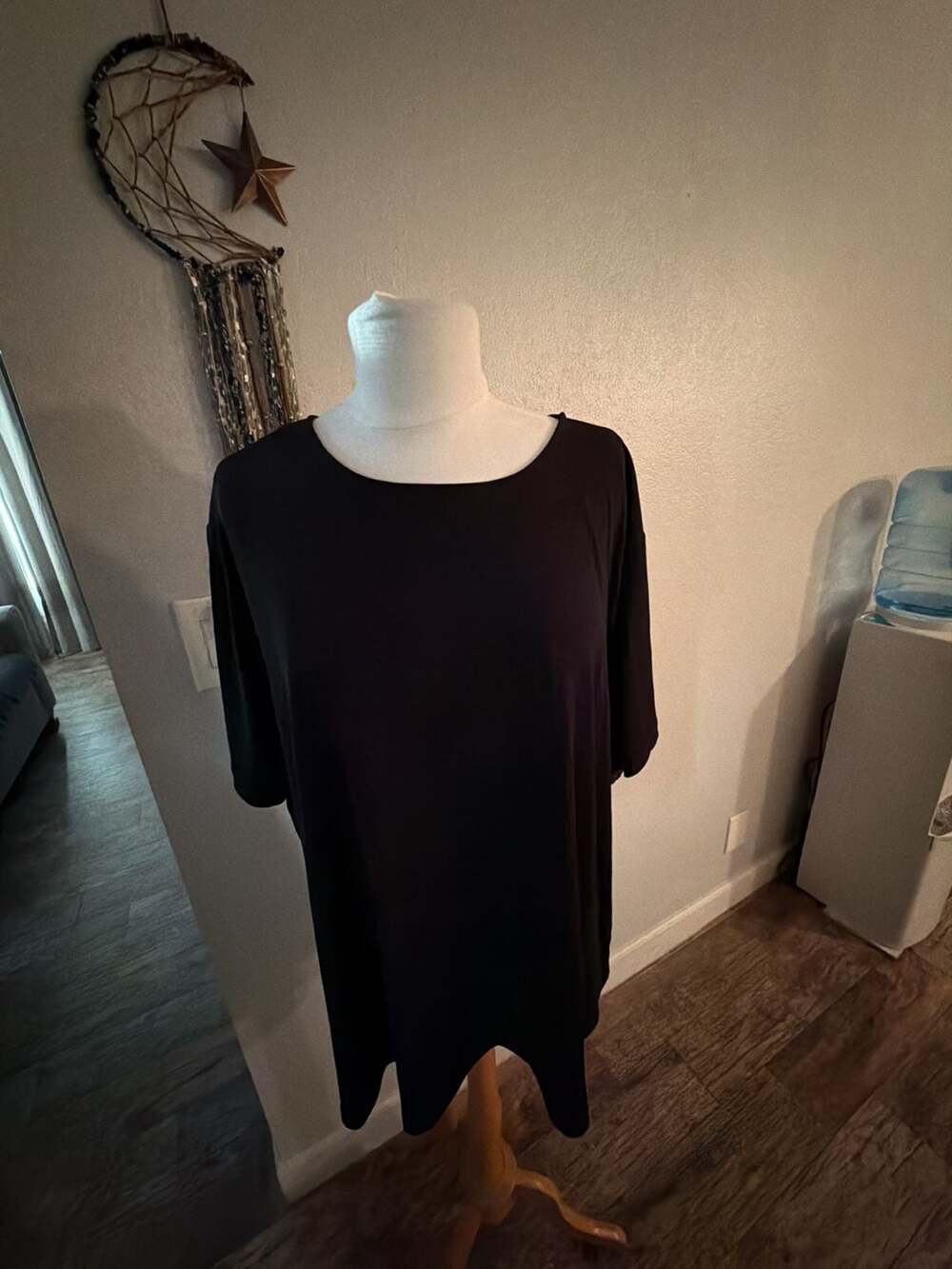 Susan Graver Essentials Liquid Knit 3/4 Sleeve Tunic Top - Picture 6 of 6